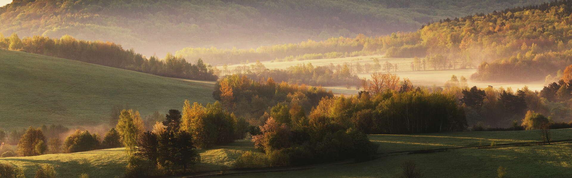 Rozdziele widok w kierunku Bednarki